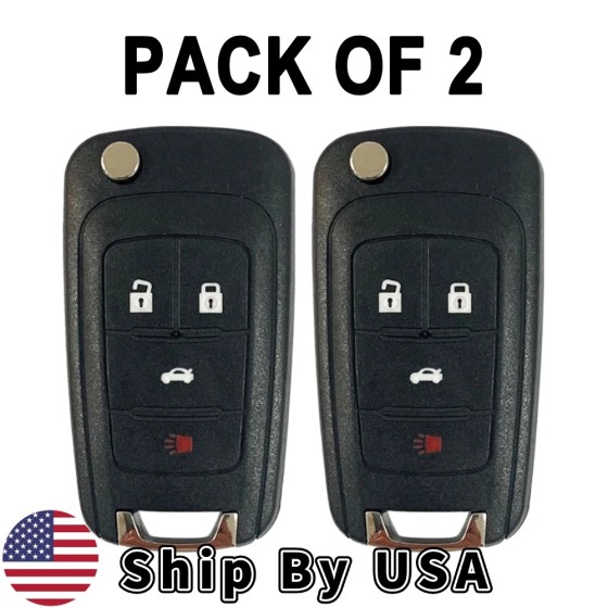 2010-2020 GM / 4-Button Flip Key / OHT01060512 (AFTERMARKET)