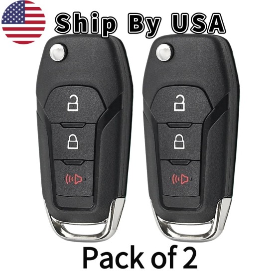 Ford F Series Escape Explorer 3 Button Flip Key 2015-2020 For N5F-A08TAA | Aftermarket