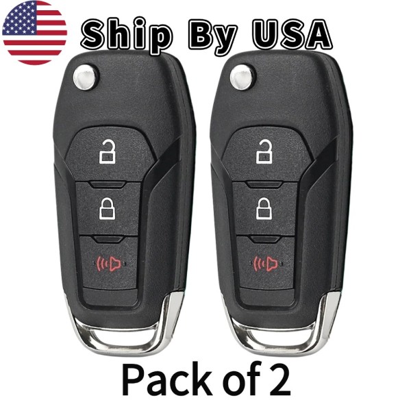 Ford F Series Escape Explorer 3 Button Flip Key 2015-2020 For N5F-A08TAA | Aftermarket