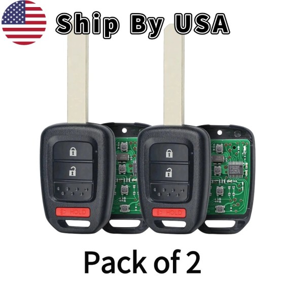 Honda 3 Button Remote Head Key 2013-2019 for FCC: MLBHLIK6-1T